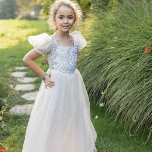 robe sequins arc ciel enfant Rainbow Sherbet Sparkle avec tulle multicolore