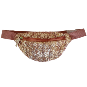 Sac banane sequins roses Luciole et Petit Pois scintillant