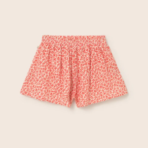 Short coton imprimé Flor Cozmo motif léopard