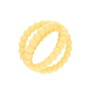 Balle silicone bébé jaune Petites Souris Amande