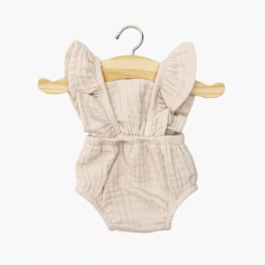 Barboteuse poupée Minikane Lou gaze coton mastic