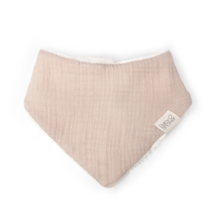 Bavoir bandana bébé Nude Powder BABYSHOWER en coton bio