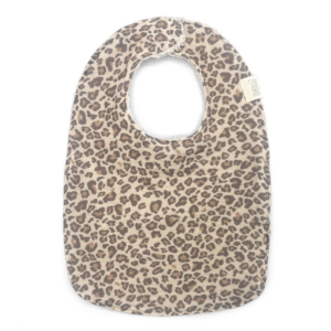 Bavoir bébé coton bio Wild Print Babyshower avec revers éponge