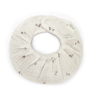 Bavoir bébé volant Fancy Cherries Babyshower en gaze de coton