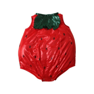 Déguisement bébé fraise rouge métallisé 6-12 mois