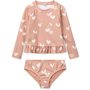Ensemble de bain enfant Liewood Dagny Sweethearts Pale Tuscany deux pièces UV40