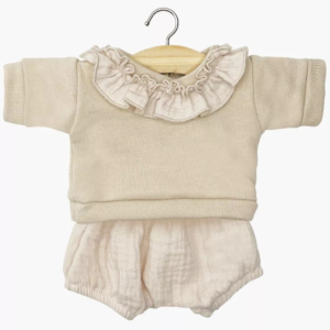 Ensemble poupée Babies Marion mastic collerette bloomer
