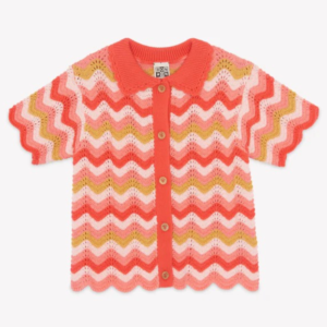 Gilet en crochet enfant Bonton Rose Amor Ninon