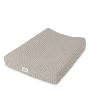 Housse matelas à langer Gofre Latte Babyshower ajustable en coton