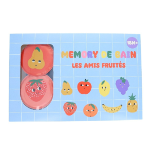 Jeu de bain Memory Les amis fruités pour bébé