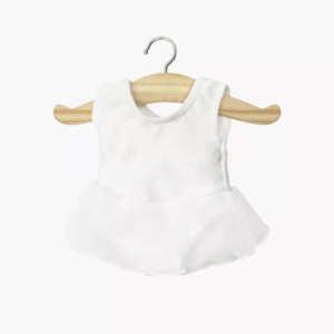 Justaucorps poupée Minikane Ludmila blanc volants
