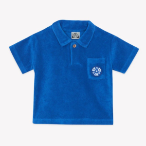 Polo bébé Bonton Summer Blue Nivio manches courtes