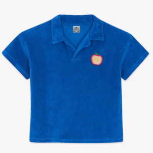 Polo enfant Bonton Summer Blue Livio manches éponge