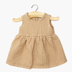 Robe poupée Minikane Faustine gaze coton latté