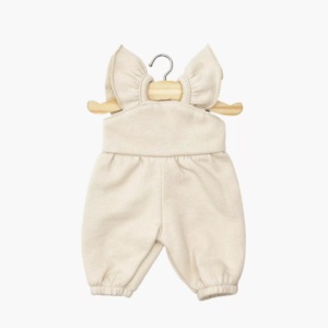 Salopette poupée Minikane Claudie molleton lin