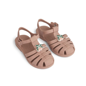 Sandales de plage enfant Liewood Peach Dark Rose avec charms