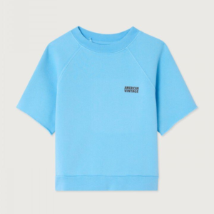 Sweat enfant Izubird American Vintage couleur bleu ciel