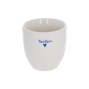 Tasse Tonton cœur bleu Atelier Jasmin en céramique