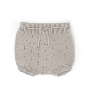 Bloomer tricot bébé Babyshower beige en coton bio