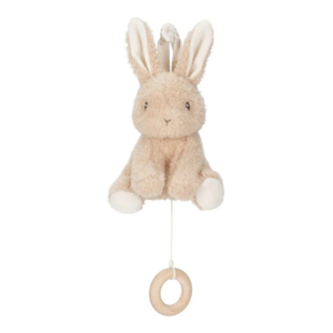 Boîte à musique lapin Baby Bunny Little Dutch beige avec oreilles douces