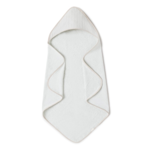 Cape de bain bébé Lullaby White BABYSHOWER en éponge douce