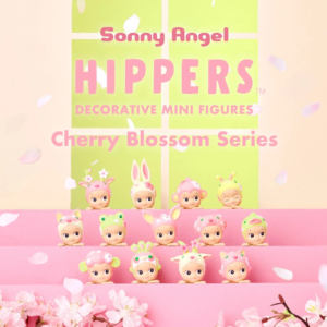 Figurine Sonny Angel Hippers Cherry Blossom avec teintes roses printanières