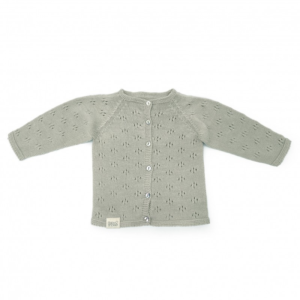 Gilet bébé tricot Capri Arctic BABYSHOWER en coton biologique