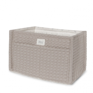 Panier à couches bébé gaufré Latte BABYSHOWER pour table à langer