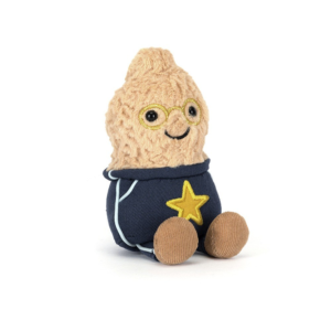 Peluche cacahuète Jellycat Amuseables Peanut avec tenue étudiant
