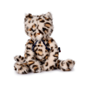 Peluche chat léopard Méloé 37 cm Mailou Tradition douce et artisanale