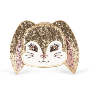 Porte-monnaie lapin paillettes Bunny Konges Slojd avec fermeture zippée