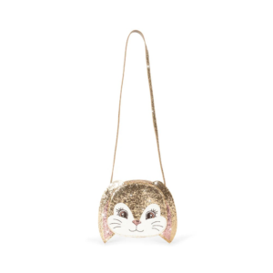 Sac bandoulière lapin paillettes Bunny Konges Slojd avec oreilles et zip