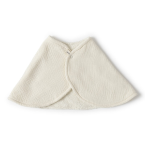 Serviette Burpy bébé 2en1 Ivory Powder en coton bio