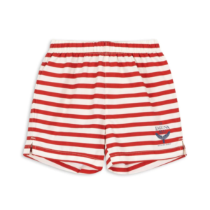 Short de bain enfant Konges Slojd Asnou Stripe Rouge à rayures rouges