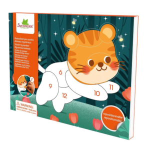 Autocollant par numéro Animaux mystérieux Sycomore