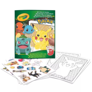 Color Sticker Pokémon Crayola livre activités autocollants enfant