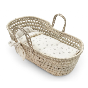 Couffin poupée coton bio Roseberry Babyshower matelassé