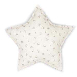 Coussin étoile coton bio Roseberry Babyshower