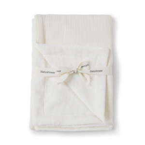 Couverture bébé coton bambou Ivory Powder Babyshower douce et légère