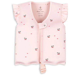 Gilet natation enfant cerise Konges Slojd Avery Cherry cœur rose