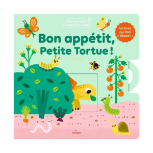 Livre animé petite tortue bébé Milan histoire sonore tirettes