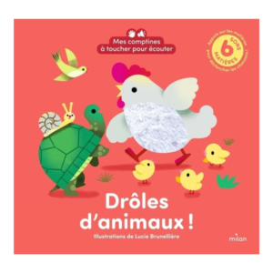 Livre sonore à toucher animaux bébé Milan comptines interactives