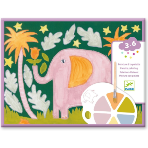 Peinture palette enfants Les Sauvages Djeco kit créatif