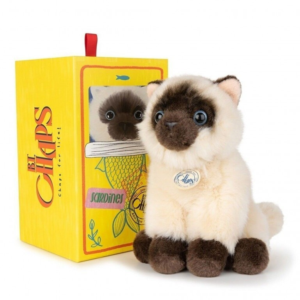 Peluche chat siamois Eddie B.T. Chaps 17 cm boîte cadeau