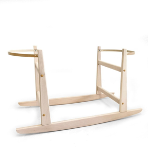 Support couffin bois rocking Babyshower en hêtre