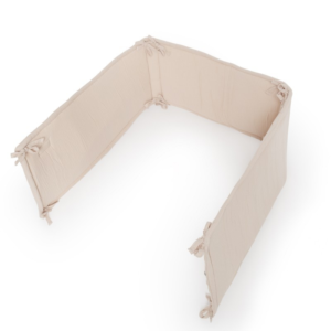 Tour de lit coton bio Nude Powder Babyshower doux et protecteur