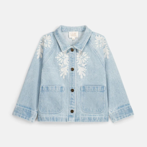 Veste en jean fille Rafaela Louise Misha brodé