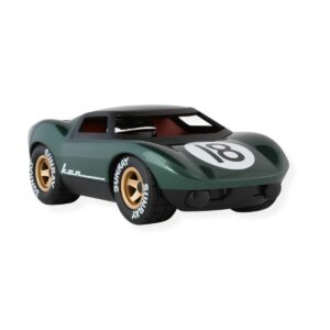 Voiture Playforever Ken Rodgers vert design course vintage