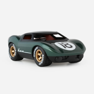 Voiture Playforever Ken Rodgers vert design course vintage