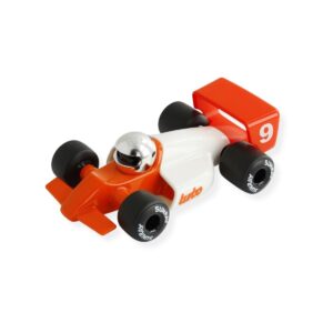 Voiture Playforever Turbo Lauper blanc rouge design 80s